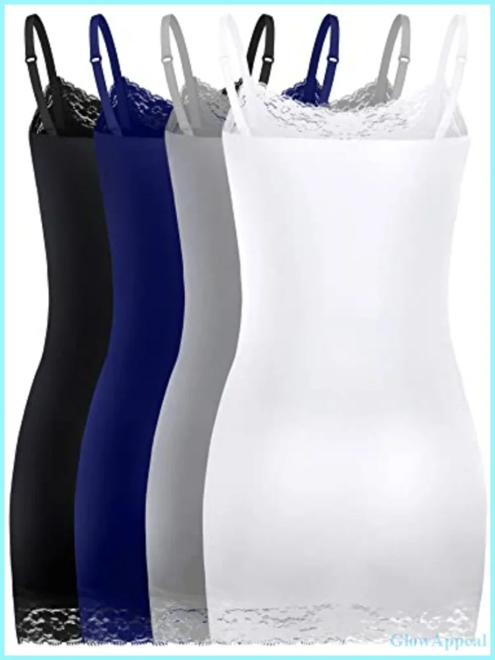 Lace Camisole Tank Top with Adjustable Spaghetti Straps